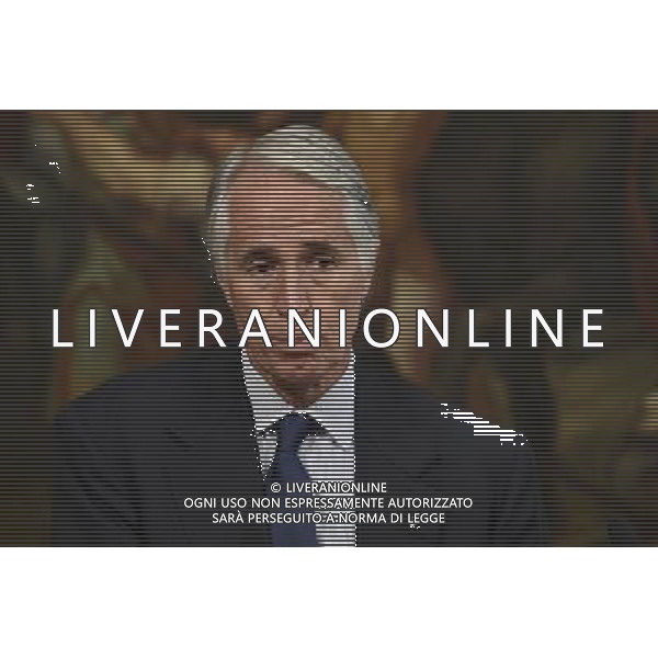 Presentazione del Piano Sport e Periferie da parte del presidente del Consiglio Matteo Renzi con il presidente del Coni Giovanni Malago\' - Roma - 12.10.2016 - Palazzo Chigi - nella foto: Giovanni Malago\' / Ph. Corradetti-Ag Aldo Liverani/ AGENZIA ALDO LIVERANI SAS 