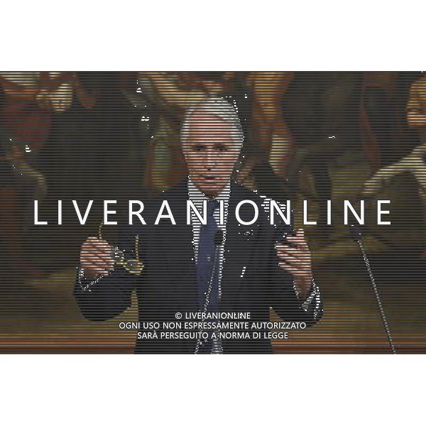 Presentazione del Piano Sport e Periferie da parte del presidente del Consiglio Matteo Renzi con il presidente del Coni Giovanni Malago\' - Roma - 12.10.2016 - Palazzo Chigi - nella foto: Giovanni Malago\' / Ph. Corradetti-Ag Aldo Liverani/ AGENZIA ALDO LIVERANI SAS 