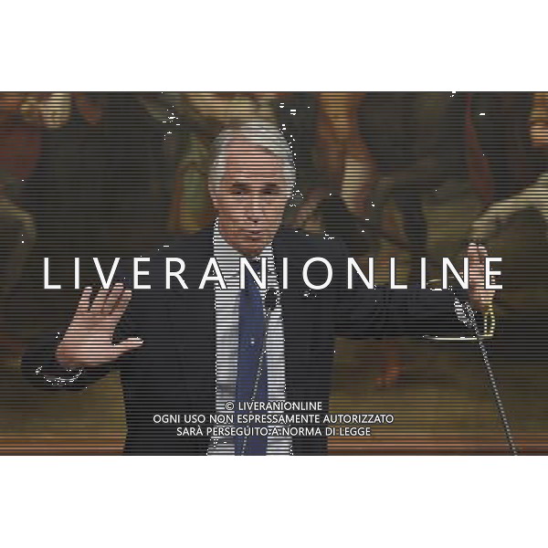 Presentazione del Piano Sport e Periferie da parte del presidente del Consiglio Matteo Renzi con il presidente del Coni Giovanni Malago\' - Roma - 12.10.2016 - Palazzo Chigi - nella foto: Giovanni Malago\' / Ph. Corradetti-Ag Aldo Liverani/ AGENZIA ALDO LIVERANI SAS 