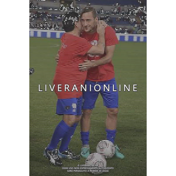 Partita della Pace 2016 Roma - 12.10.2016 - Stadio Olimpico - nella foto: Diego Armando Maradona e Francesco Totti /Ph. Corradetti-Ag Aldo Liverani/ AGENZIA ALDO LIVERANI SAS 