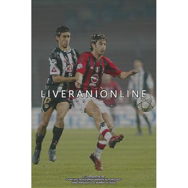 UDINE 16/03/2005 UDINESE-MILAN CAMPIONATO CALCIO SERIE A TIM NELLA FOTO MANUEL RUI COSTA E PINZI GIAMPIERO FOTO PAOLA GARBUIO/ALDO LIVERANI