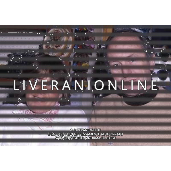 RETROSPETTIVA LEONARDO DAVID SCIATORE NELLA FOTO IL PADRE E LA SORELLA DI LEONARDO DAVID AG ALDO LIVERANI SAS