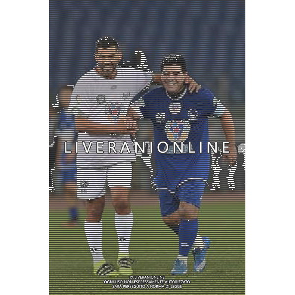 Partita della Pace 2016 Roma - 12.10.2016 - Stadio Olimpico - nella foto: Diego Armando Maradona e Sergio Conceicao /Ph. Corradetti-Ag Aldo Liverani