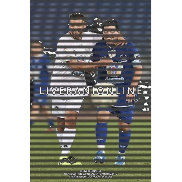 Partita della Pace 2016 Roma - 12.10.2016 - Stadio Olimpico - nella foto: Diego Armando Maradona e Sergio Conceicao /Ph. Corradetti-Ag Aldo Liverani