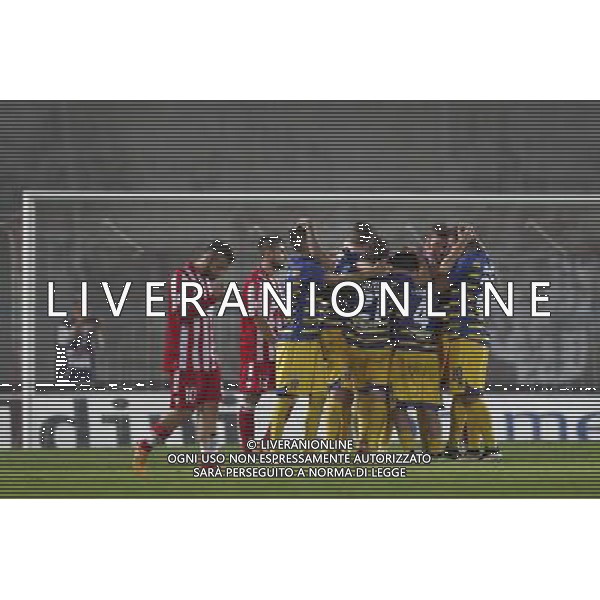 FORLI\' vs PARMA Campionato Lega Pro 9Âª giornata Girone B 15/10/2016 nella foto: ESULTANZA PARMA Â©CLAUDIO ZAMAGNI/AGENZIA ALDO LIVERANI S.A.S.