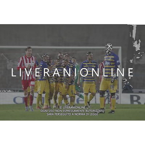 FORLI\' vs PARMA Campionato Lega Pro 9Âª giornata Girone B 15/10/2016 nella foto: ESULTANZA PARMA Â©CLAUDIO ZAMAGNI/AGENZIA ALDO LIVERANI S.A.S.