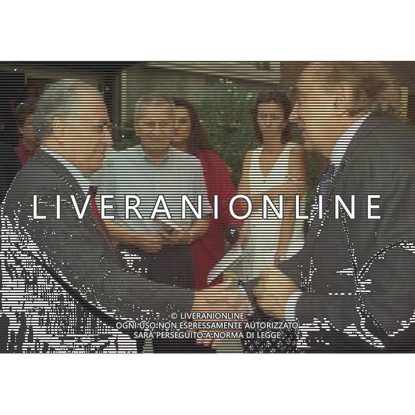 21-08-1999 MILANO SEDE LEGA CALCIO IN VIA ROSSELLINI RIUNIONE DEI PRESIDENTI DI CALCIO NELLA FOTO FRANCO SENSI E CORRADO FERLAINO AG ALDO LIVERANI SAS