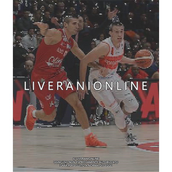 LBA Lega Basket Serie A 2016/2017 3a Giornata Milano - 16.10.2016 EA7 Emporio Armani Milano-Openjobmetis Varese Nella Foto:Avramovic Aleksa - Cinciarini Andrea /Ph.Vitez-Ag. Aldo Liverani