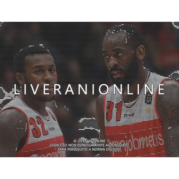 LBA Lega Basket Serie A 2016/2017 3a Giornata Milano - 16.10.2016 EA7 Emporio Armani Milano-Openjobmetis Varese Nella Foto:Eyenga Christian-Johnson Melvin /Ph.Vitez-Ag. Aldo Liverani