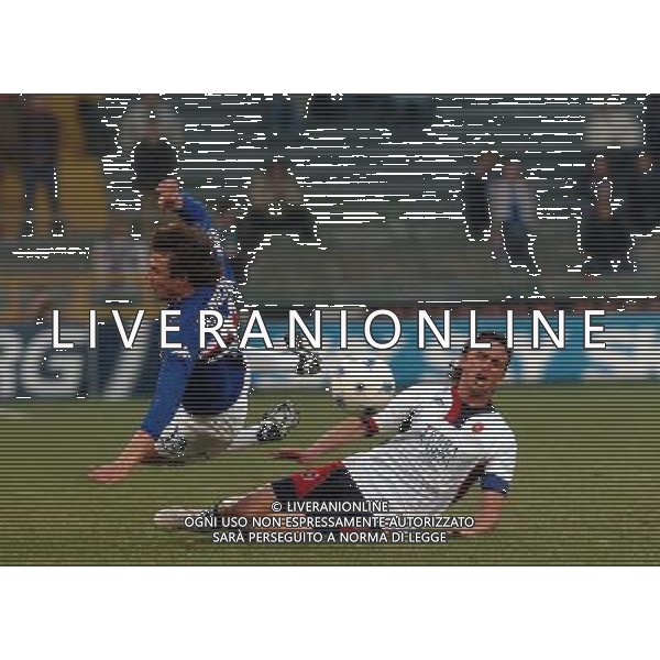 SAMPDORIA - CAGLIARI COPPA ITALIA TIM CUP 17/03/2005 NELLA FOTO ABEIJON E KUTUZOV PH ARCAINI/AGENZIA ALDO LIVERANI