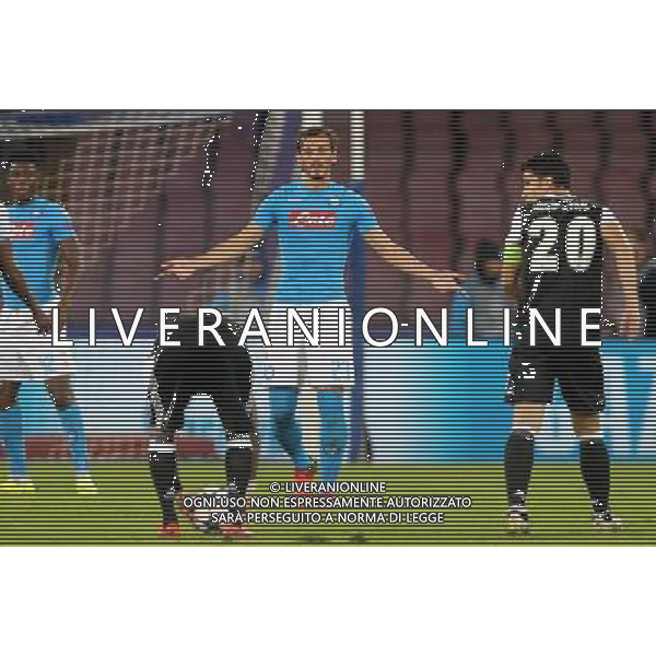 NAPOLI - BESIKTAS CHAMPIONS LEAGUE 19 OTTOBRE 2016 NELLA FOTO DELUSIONE GABBIADINI © MOSCA / AGENZIA ALDO LIVERANI SAS 