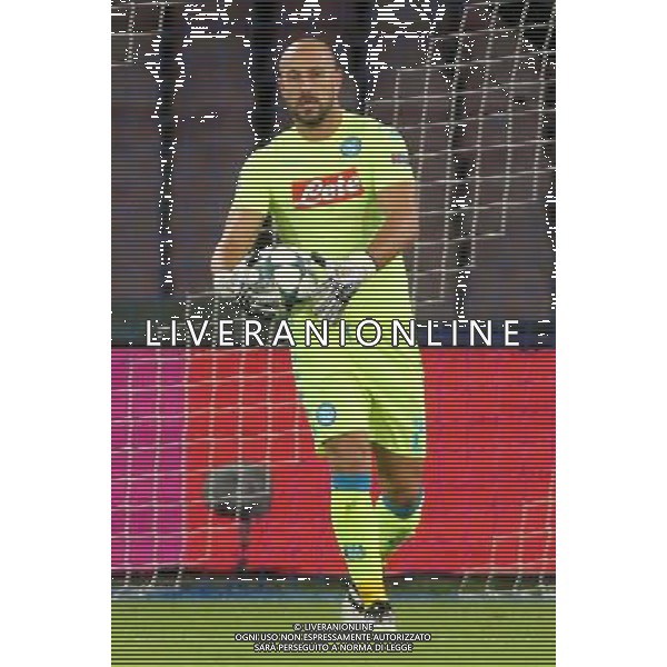 NAPOLI BESIKTAS CHAMPIONS LEAGUE 19-10-2016 NELLA FOTO: PEPE REINA FOTO MOSCA- AG.LIVERANI