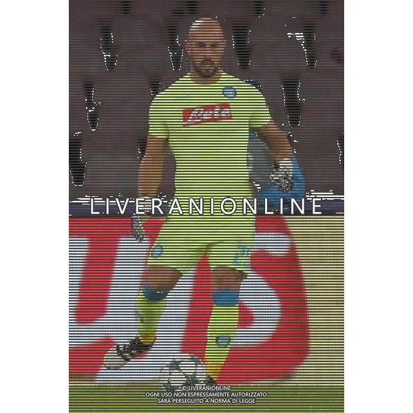 NAPOLI BESIKTAS CHAMPIONS LEAGUE 19-10-2016 NELLA FOTO: PEPE REINA FOTO MOSCA- AG.LIVERANI