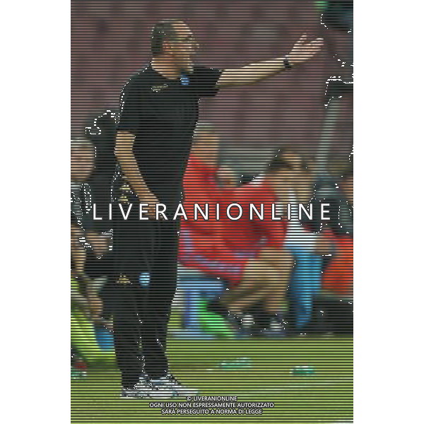 NAPOLI BESIKTAS CHAMPIONS LEAGUE 19-10-2016 NELLA FOTO: SARRI MAURIZIO FOTO MOSCA- AG.LIVERANI