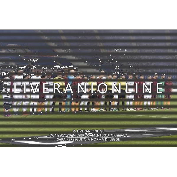 UEFA Europa League 2016-2017 Fase a gironi Gruppo E Roma 20.10.2016 - AS Roma vs Austria Vienna - nella foto: Le formazioni nel prepartita /Ph.Corradetti-Ag. Aldo Liverani