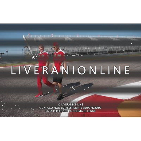 Sebastian Vettel (GER) Ferrari walks the circuit with Jock Clear (GBR) Ferrari Engineering Director. 20.10.2016. Formula 1 World Championship, Rd 18, United States Grand Prix, Austin, Texas, USA, Preparation Day. AG ALDO LIVERANI SAS ONLY ITALY