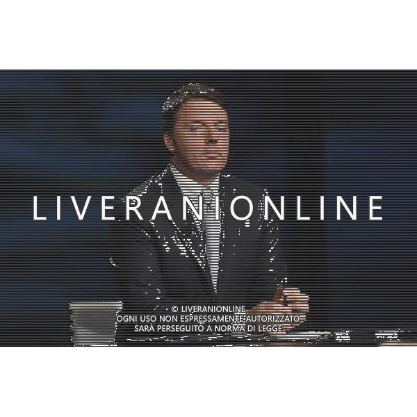 Matteo Renzi ospite della trasmissione TV \' In Mezzora \' Roma - 09.10.2016 - Studi Rai Teulada - nella foto: Matteo Renzi /Ph.Corradetti-Ag Aldo Liverani/ AGENZIA ALDO LIVERANI SAS