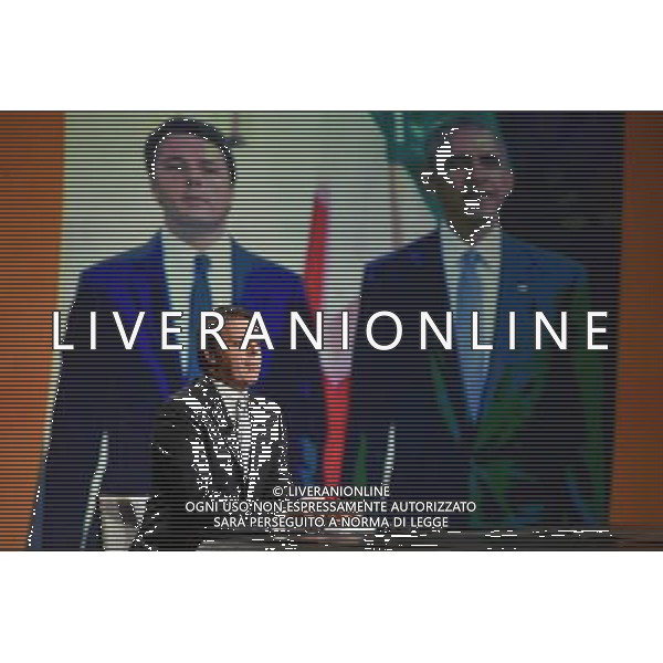 Matteo Renzi ospite della trasmissione TV \' In Mezzora \' Roma - 09.10.2016 - Studi Rai Teulada - nella foto: Matteo Renzi /Ph.Corradetti-Ag Aldo Liverani/ AGENZIA ALDO LIVERANI SAS