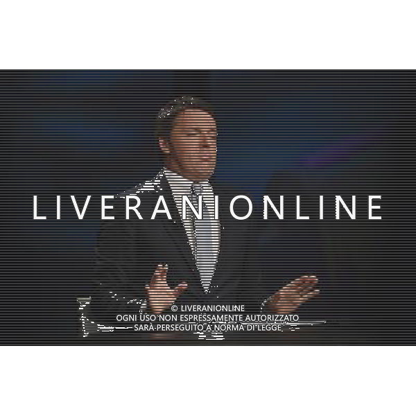 Matteo Renzi ospite della trasmissione TV \' In Mezzora \' Roma - 09.10.2016 - Studi Rai Teulada - nella foto: Matteo Renzi /Ph.Corradetti-Ag Aldo Liverani/ AGENZIA ALDO LIVERANI SAS