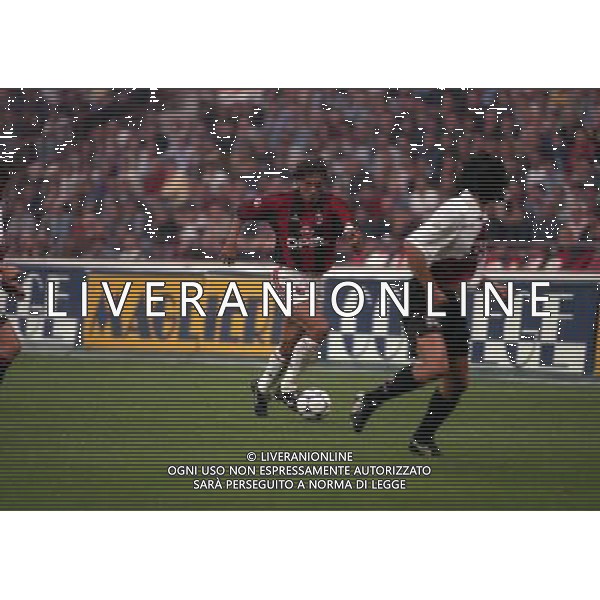 MILANO 23-09-1998 COPPA ITALIA MILAN TORINO NELLA FOTO PAOLO MALDINI AG ALDO LIVERANI SAS