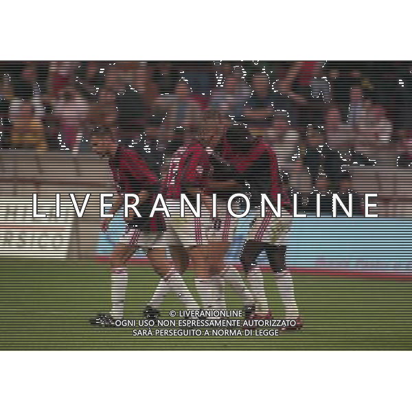 MILANO 23-09-1998 COPPA ITALIA MILAN TORINO NELLA FOTO ABBRACCI MILAN AG ALDO LIVERANI SAS