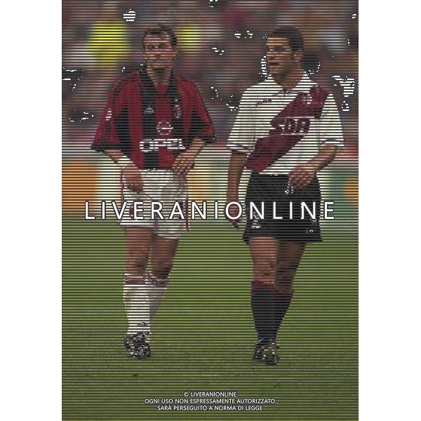 MILANO 23-09-1998 COPPA ITALIA MILAN TORINO NELLA FOTO MAURIZIO GANZ E MIRKO CUDINI AG ALDO LIVERANI SAS