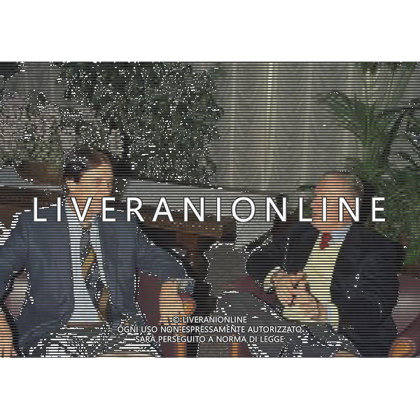 MILANO 25-02-1997 INCONTRO NILS LIEDHOLM CON GUNNAR NORDHAL E CESARE MALDINI NELLA FOTO NILS LIEDHOLM E CESARE MALDINI AG ALDO LIVERANI SAS