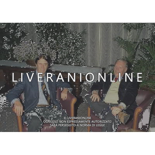 MILANO 25-02-1997 INCONTRO NILS LIEDHOLM CON GUNNAR NORDHAL E CESARE MALDINI NELLA FOTO NILS LIEDHOLM E CESARE MALDINI AG ALDO LIVERANI SAS