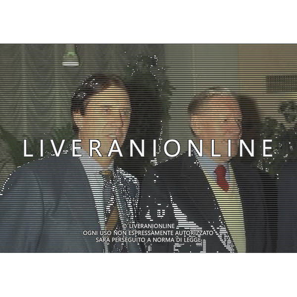 MILANO 25-02-1997 INCONTRO NILS LIEDHOLM CON GUNNAR NORDHAL E CESARE MALDINI NELLA FOTO NILS LIEDHOLM CESARE MALDINI AG ALDO LIVERANI SAS