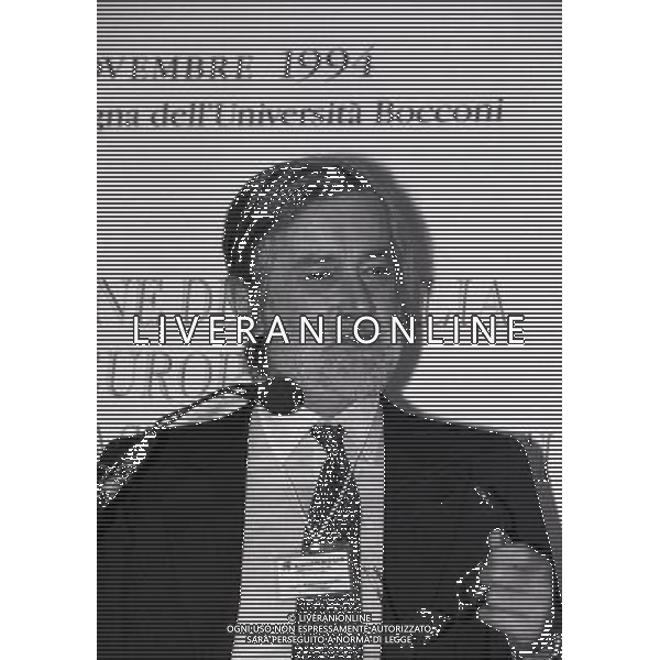 MILANO 28-11-1994 UNIVERSITA\' BOCCONI NELLA FOTO Carlo Luigi Scognamiglio Pasini AG ALDO LIVERANI SAS