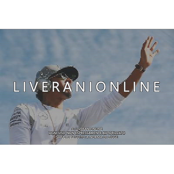 Lewis Hamilton (GBR) Mercedes AMG F1 on the drivers parade. 23.10.2016. Formula 1 World Championship, Rd 18, United States Grand Prix, Austin, Texas, USA, Race Day. AG ALDO LIVERANI SAS ONLY ITALY