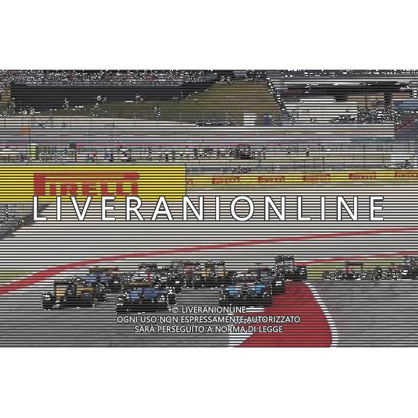 The start of the race. 23.10.2016. Formula 1 World Championship, Rd 18, United States Grand Prix, Austin, Texas, USA, Race Day. AG ALDO LIVERANI SAS ONLY ITALY