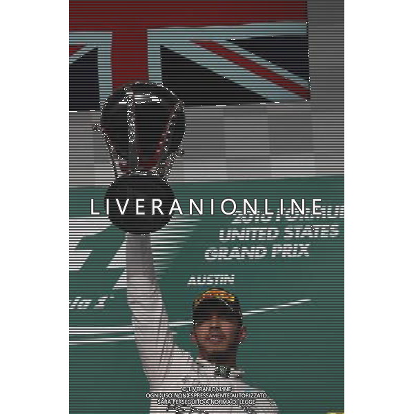 1st place Lewis Hamilton (GBR) Mercedes Petronas AMG F1. 23.10.2016. Formula 1 World Championship, Rd 18, United States Grand Prix, Austin, Texas, USA, Race Day. AG ALDO LIVERANI SAS ONLY ITALY