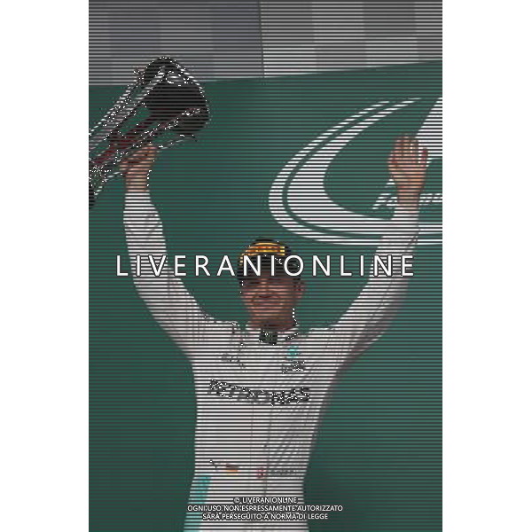 2nd place Nico Rosberg (GER) Mercedes AMG Petronas F1 W07. 23.10.2016. Formula 1 World Championship, Rd 18, United States Grand Prix, Austin, Texas, USA, Race Day. AG ALDO LIVERANI SAS ONLY ITALY