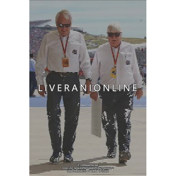 (L to R): Charlie Whiting (GBR) FIA Delegate with Herbie Blash (GBR) FIA Delegate. 23.10.2016. Formula 1 World Championship, Rd 18, United States Grand Prix, Austin, Texas, USA, Race Day. AG ALDO LIVERANI SAS ONLY ITALY