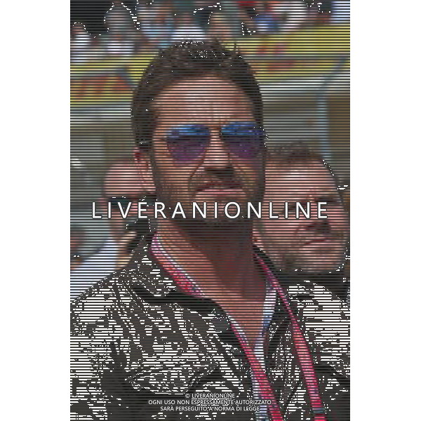 Gerard Butler (GBR) Actor on the grid. 23.10.2016. Formula 1 World Championship, Rd 18, United States Grand Prix, Austin, Texas, USA, Race Day. AG ALDO LIVERANI SAS ONLY ITALY