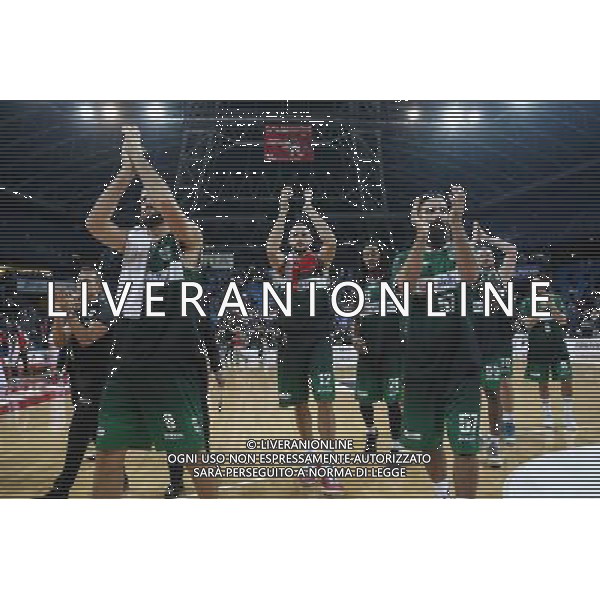 Consultinvest Pesaro vs Sidigas Avellino 23/10/2016 nella foto: ESULTANZA FINALE SIDIGAS AVELLINO ©CLAUDIO ZAMAGNI/AGENZIA ALDO LIVERANI S.A.S.