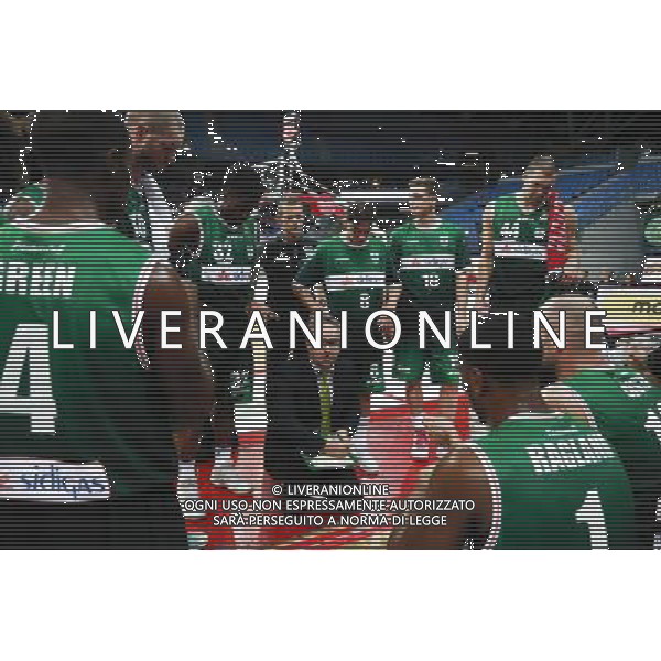Consultinvest Pesaro vs Sidigas Avellino 23/10/2016 nella foto: LA FORMAZIONE DELLA SIDIGAS ©CLAUDIO ZAMAGNI/AGENZIA ALDO LIVERANI S.A.S.
