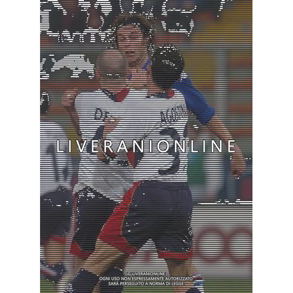GENOVA 17/03/05 COPPA ITALIA TIM 2004/05 SAMPDORIA-CAGLIARI NELLA FOTO DONI CRISTIANO CON DEL NEVO LORIS PH GIGI ARCAINI/AG.ALDO LIVERANI