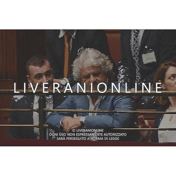 Roma - 25.10.2016 - Camera dei Deputati - Modifiche alla legge 31 ottobre 1965 n. 1261 concernenti il trattamento economico e previdenziale spettante ai membri del Parlamento - nella foto: Beppe Grillo nelle tribune del pubblico / Ph. Corradetti-Ag Aldo Liverani / AGENZIA ALDO LIVERANI SAS