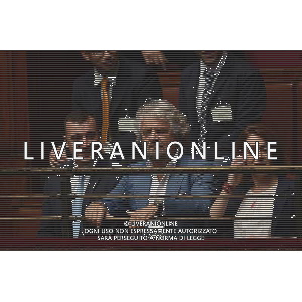 Roma - 25.10.2016 - Camera dei Deputati - Modifiche alla legge 31 ottobre 1965 n. 1261 concernenti il trattamento economico e previdenziale spettante ai membri del Parlamento - nella foto: Beppe Grillo nelle tribune del pubblico / Ph. Corradetti-Ag Aldo Liverani / AGENZIA ALDO LIVERANI SAS