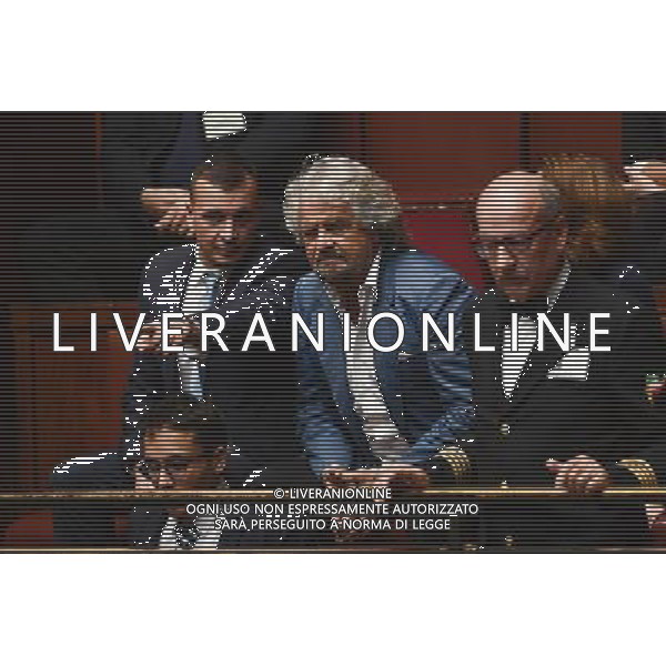 Roma - 25.10.2016 - Camera dei Deputati - Modifiche alla legge 31 ottobre 1965 n. 1261 concernenti il trattamento economico e previdenziale spettante ai membri del Parlamento - nella foto: Beppe Grillo nelle tribune del pubblico / Ph. Corradetti-Ag Aldo Liverani / AGENZIA ALDO LIVERANI SAS