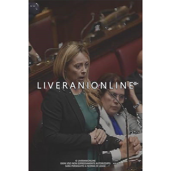 Roma - 25.10.2016 - Camera dei Deputati - Modifiche alla legge 31 ottobre 1965 n. 1261 concernenti il trattamento economico e previdenziale spettante ai membri del Parlamento - nella foto: Giorgia Meloni / Ph. Corradetti-Ag Aldo Liverani / AGENZIA ALDO LIVERANI SAS