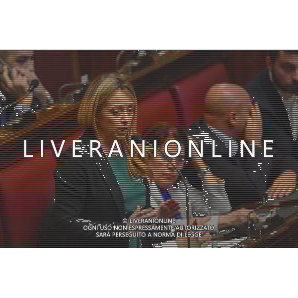 Roma - 25.10.2016 - Camera dei Deputati - Modifiche alla legge 31 ottobre 1965 n. 1261 concernenti il trattamento economico e previdenziale spettante ai membri del Parlamento - nella foto: Giorgia Meloni / Ph. Corradetti-Ag Aldo Liverani / AGENZIA ALDO LIVERANI SAS