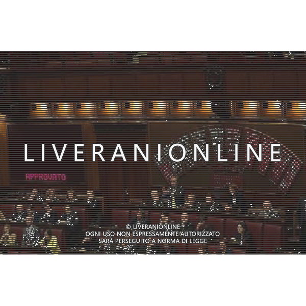 Roma - 25.10.2016 - Camera dei Deputati - Modifiche alla legge 31 ottobre 1965 n. 1261 concernenti il trattamento economico e previdenziale spettante ai membri del Parlamento - nella foto: Il risultato della votazione che ha portato la legge in commissione / Ph. Corradetti-Ag Aldo Liverani / AGENZIA ALDO LIVERANI SAS