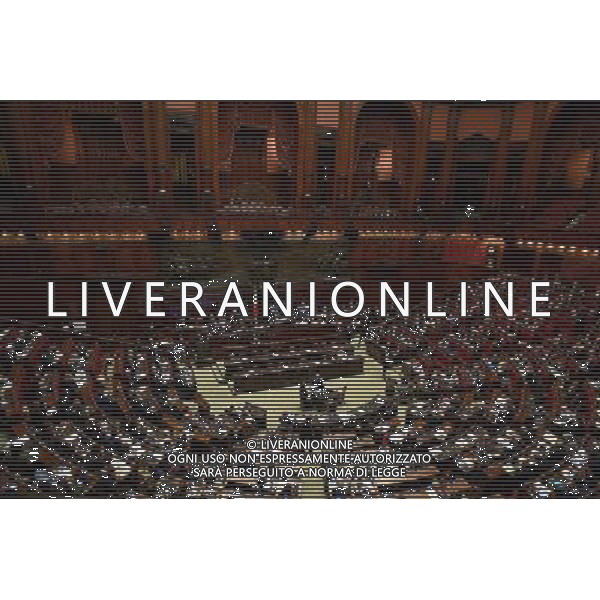 Roma - 25.10.2016 - Camera dei Deputati - Modifiche alla legge 31 ottobre 1965 n. 1261 concernenti il trattamento economico e previdenziale spettante ai membri del Parlamento - nella foto: L\'aula / Ph. Corradetti-Ag Aldo Liverani / AGENZIA ALDO LIVERANI SAS