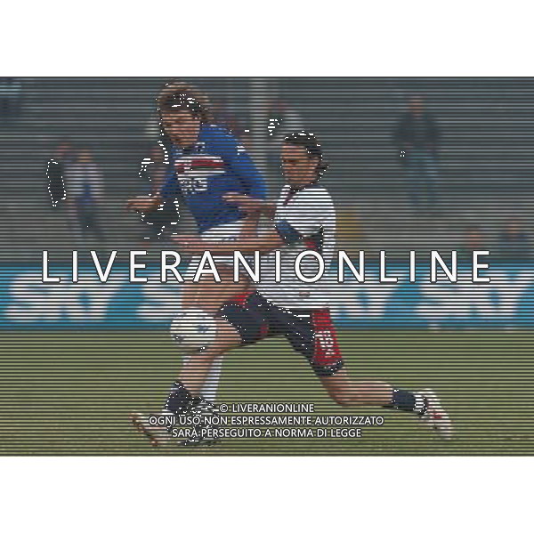 GENOVA 17/03/05 COPPA ITALIA TIM 2004/05 SAMPDORIA-CAGLIARI NELLA FOTO KUTUZOV VITALI CON ABEIJON NELSON PH GIGI ARCAINI/AG.ALDO LIVERANI
