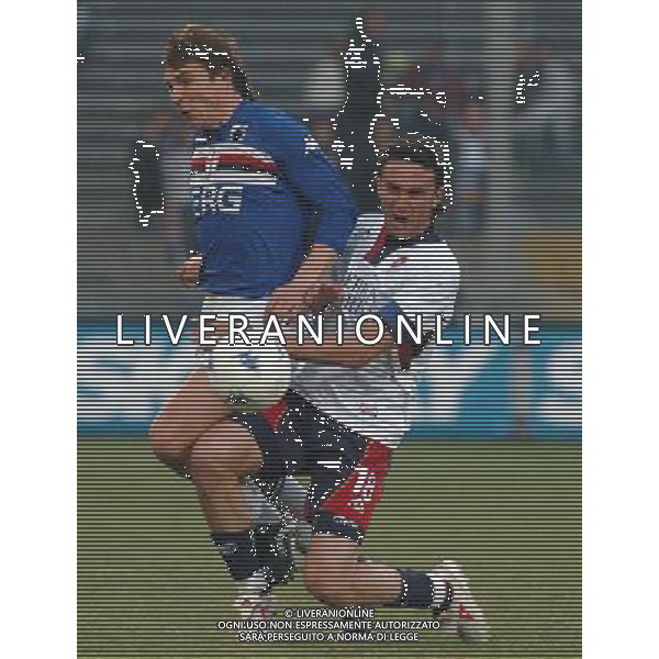GENOVA 17/03/05 COPPA ITALIA TIM 2004/05 SAMPDORIA-CAGLIARI NELLA FOTO KUTUZOV VITALI CON ABEIJON NELSON PH GIGI ARCAINI/AG.ALDO LIVERANI