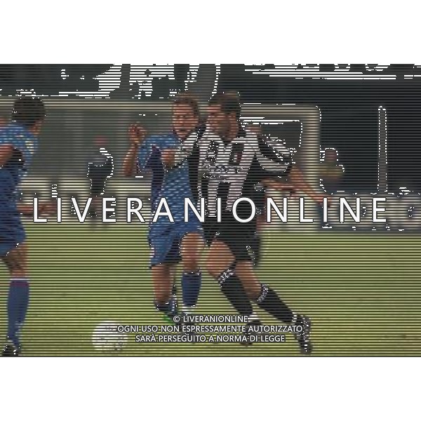 TORINO FINALE SUPERCOPPA ITALIANA 23-08-1997 JUVENTUS VICENZA NELLA FOTO ZINEDINE ZIDANE AG ALDO LIVERANI SAS