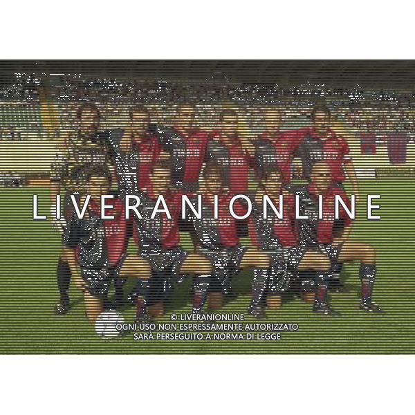 24-08-1998 COPPA ITALIA LUMEZZANE CAGLIARI NELLA FOTO FORMAZIONE DEL LUMEZZANE AG ALDO LIVERANI SAS